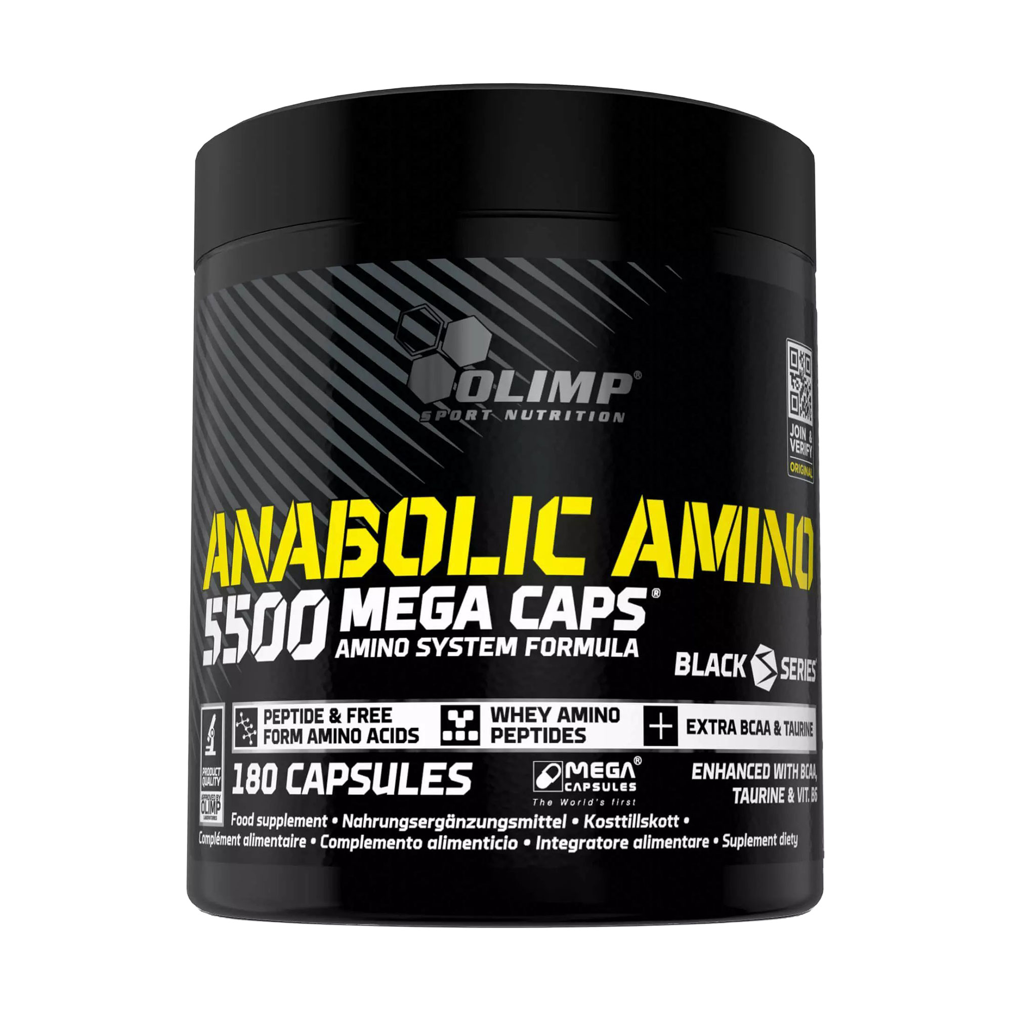 Амінокислоти Olimp Sport Nutrition Anabolic Amino 5500 Mega Caps, 180 капсул