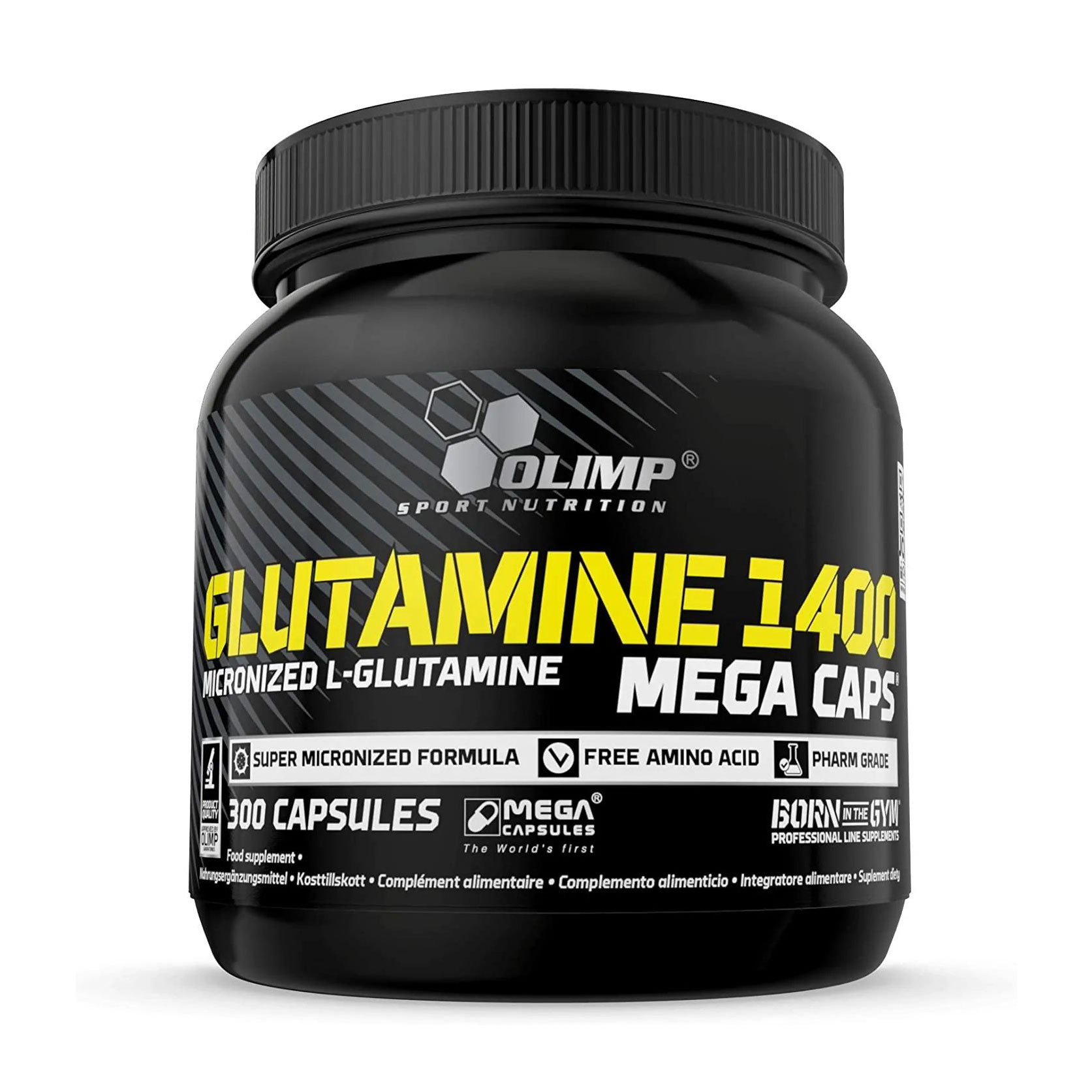 L-глютамін Olimp Sport Nutrition L-Glutamine 1400 Mega Caps, 300 капсул